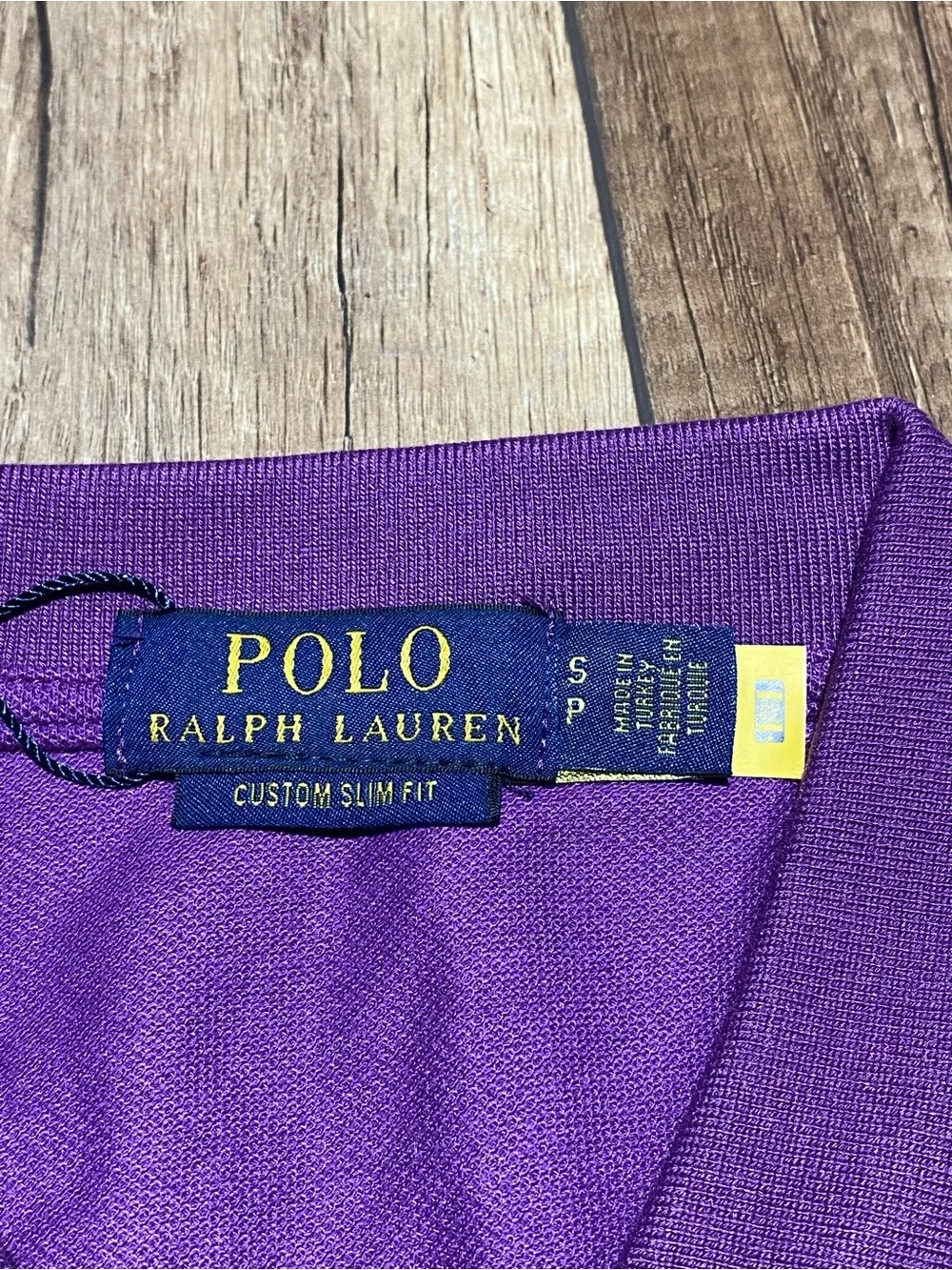 Polo Ralph Lauren Custom Slim Fit Purple London Polo Shirt Short Sleeve NWT